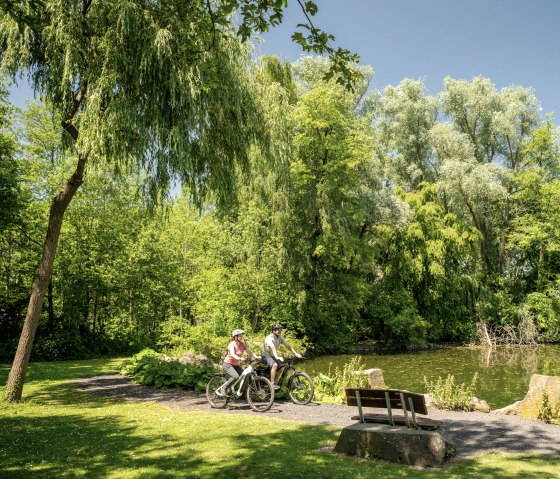 Vulkanpark-Radweg, idyllischer Entenweiher bei Plaidt, © Eifel Tourismus GmbH, Dominik Ketz