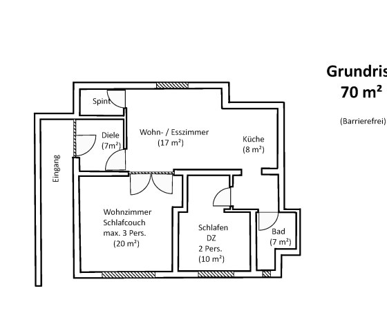 Grundriss, © Ferienwohnung Christa