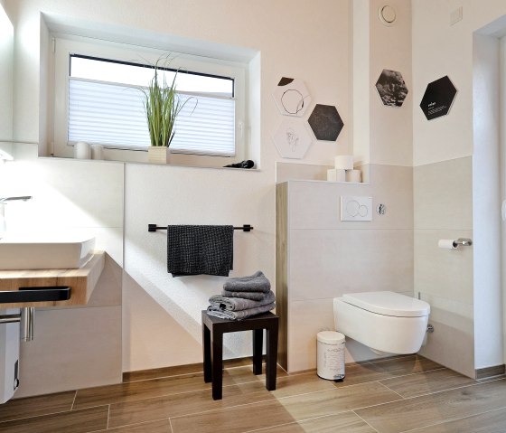 Badezimmer, © Ferienhäuser Brieden